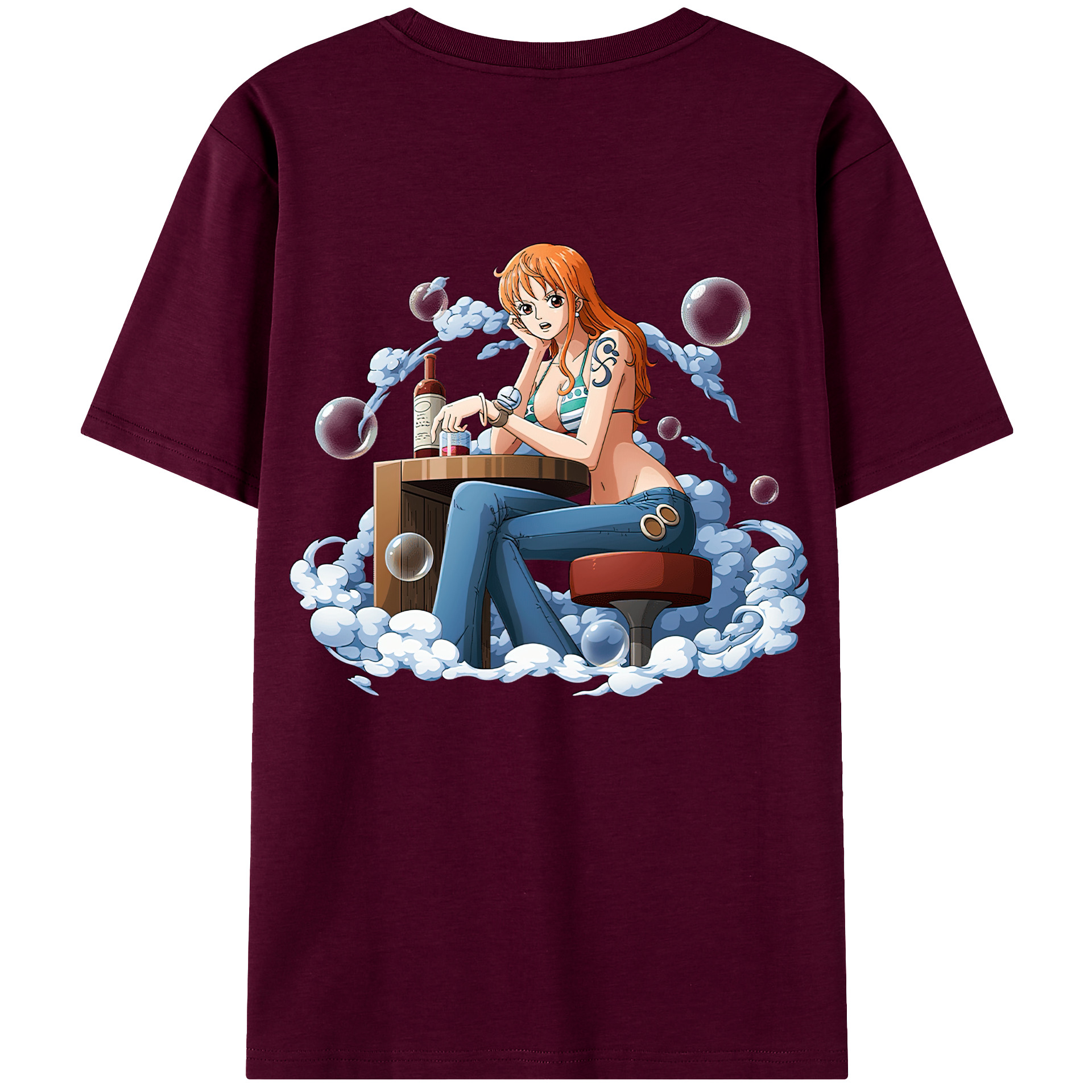 （画像用） ワンピース ナミ ONE PIECE Nami レディース半袖Tシャツ(バックプリント)